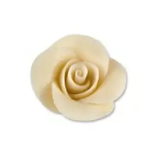 Marzipan Rose klein weiß